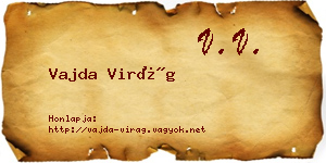 Vajda Virág névjegykártya