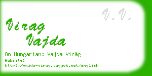 virag vajda business card